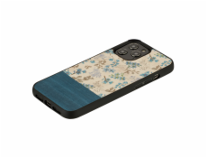 MAN&WOOD case for iPhone 12 Pro Max blue flower black