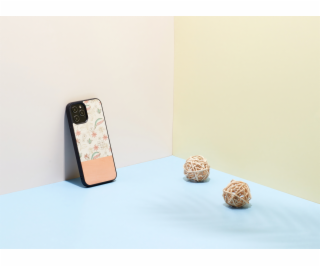 MAN&WOOD case for iPhone 12 Pro Max pink flower black