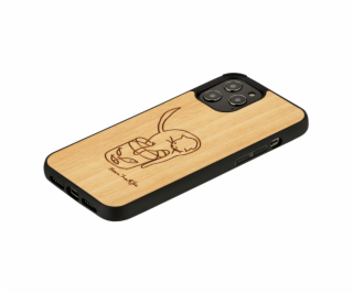 MAN&WOOD case for iPhone 12 Pro Max cat with red fish