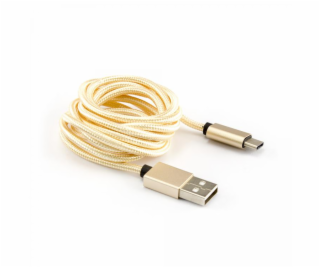 SBOX USB-TYPEC-15G Kábel USB 2.0/TypeC 1,5m zlat