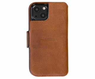 Krusell Leather PhoneWallet Apple iPhone 13 koňak (62398)