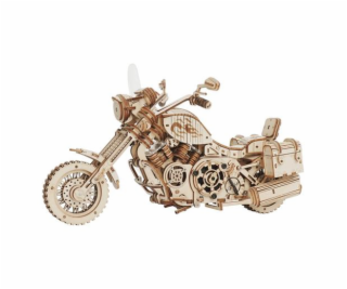 Hračka Robotime 3D dřevěné mechanické puzzle Motorka (cru...