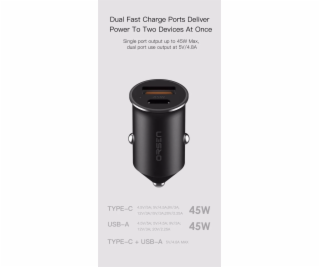 Orsen C8 45W Mini Car Charger čierna