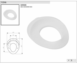 Sedátko WC detské T 3546 biele