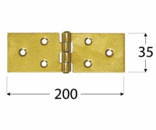 Záves stavebný 200x35x1,5 mm