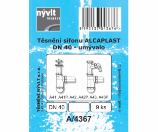 Tesnenie sifónu umývadla Alcaplast DN40-9 ks