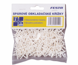 Křížky obkladové 2 mm/200 ks plast