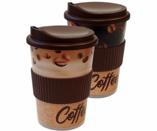 Téglik s náustkom 250 ml Coffee plast Ekoline