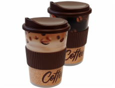 Téglik s náustkom 250 ml Coffee plast Ekoline