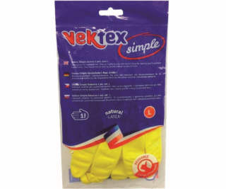 Rukavice upratovacie veľkosť XL latex púdrované