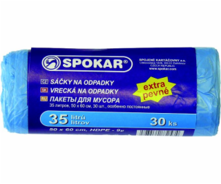 Pytel na odpadky 50x60 cm 35 l/30 ks extra pevné SPOKAR