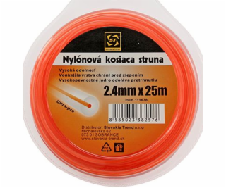 Struna do kosačky 2,4 mm/25 m DualCut kruh