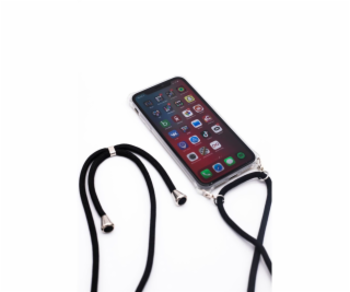 Samsung A30s Case with rope Black Transparent