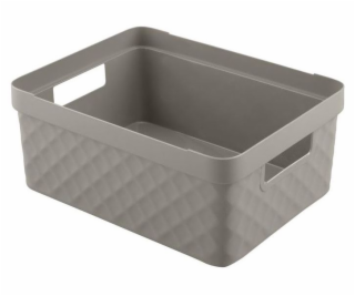 Košík 36x27x14 cm šedý plast