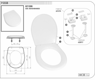 Sedátko WC P-3558