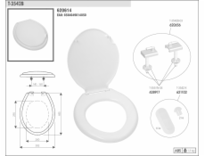 Sedátko WC T3542 B