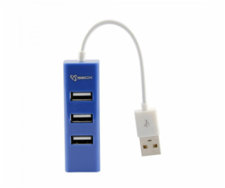 Sbox H-204 USB 4 Ports USB HUB blueberry blue