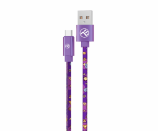 Tellur Graffiti USB do Type-C cable 3A 1m purple