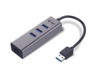 i-tec USB 3.0 HUB METAL/ 3 porty/ USB 3.0 na Gigabit Ethe...