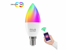 Smart LED žárovka E14 4,5W RGB NOUS P4 WiFi Tuya