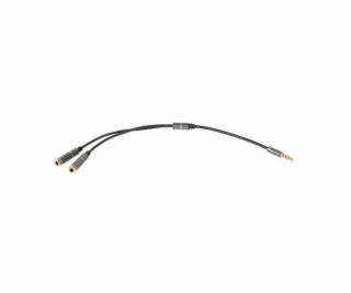 Kabel LCH JACK 3.5 konektor 4 pin/2xJACK 3.5 zdířka stereo