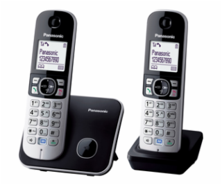 Telefón Panasonic KX TG6812FXB DUO DECT 