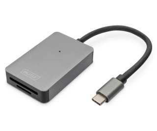 DIGITUS Čtečka karet USB-C, 2 porty UHS-II SD4.0, TF4.0, ...