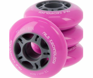 Nils Extreme PU 72x24 82A Pink Wheels (4 ks) Nils Extreme