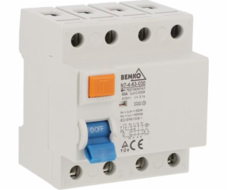 BEMKO Residual Circuit Circuit AC 4P 63A 30MA A05-N7-4-63...