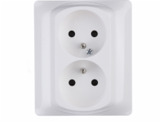 Legrand Double Sistena Life Z/U 16A IP20 Socket s Arctic - 771038