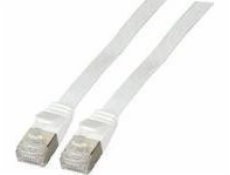 Plochý kabel EFB RJ45 U / FTP, kat. 6a, PVC, 2 m, bílá