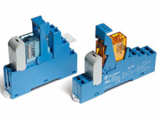 Modul spojky Frader Relay 15,8 mm 2p 8A 24V DC, Kontakty Agni, šroubové svorky, 35 mm din Rail (48,52,7.024,0050SMA)