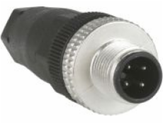 Schneider Electric Men s M12 Simple Metal Plug Connector (XZCC12MDM40B)