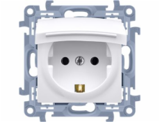 Kontaktní simon single Socket Simon 10 Hermetic IP44 UZIEMIEMIE Schuko White Clap (CGSZ1BZ.01/11)