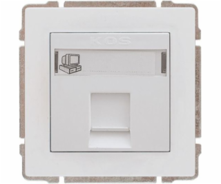 Kos Single Socket KOS66 Počítač RJ45 Neočekávaný bílý ští...