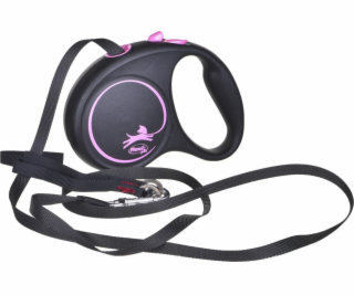 Flexi Flexi Automatic Black Design S Leach 5 m Pink Col.