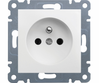 Hager Polo Single Socket Lumina2 Z/U 16A WHITE - WL1020