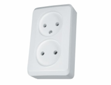 Schneider Electric Socket 2krát B/U 16A IP20 WHITE GWN-220P-WDE001040