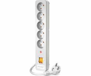 ACAR X5 Power Strip 5 hnízda 3 m bílá (ALP-AARX5 ----- 553)