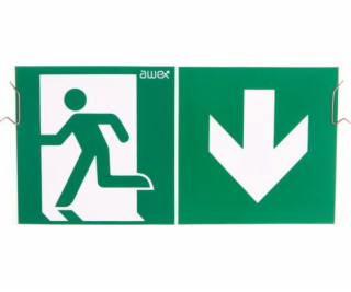 Awex Plexea Exit P + Upevňovací přílohy + Pictogram PU31 ...