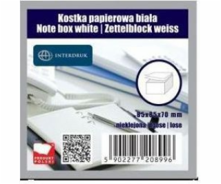 Interdruk Paper Cube White 85x85x70 mm Undecable (203798)