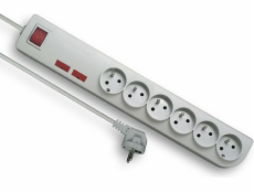 Power Strip Elgothech PSF2 Anti-Redevix 6 Sockets 1,5 m White (PSF2-601)