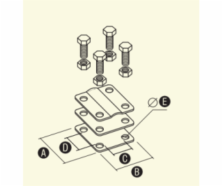 Elko-bis Universal Branch Connector s reliéfem 57x57x30mm...