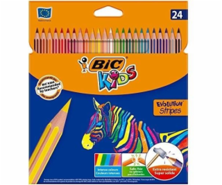 BIC Eco Evolution Stripes 18+6 barev (950525)