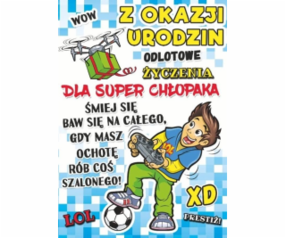 Razká karta Young B6 + Enverope Vzorek č. 029 Narozeniny