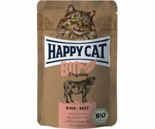 Happy Cat Bio Organic, Adult Cat Food, Mokré, hovězí maso...