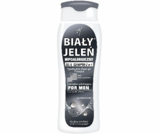 Bílý šampon jelenů hypoalergenní gel 2in1 muži 300 ml