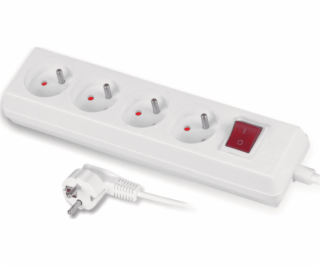 Power Strip 4 Sockets 5 m White (W-97494)