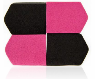 Donegal Makeup Sponge Black and Pink, 8,7x5,5x2,5 cm 4 ks...