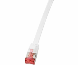 LogiLink RJ-45/RJ-45, kat. 6, u/ftp, bílá, 1m (CF2031S)